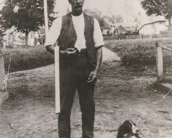 James Holliday with Fluff 1950 Green
