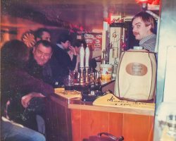 1975 Cricketers - Nigel Owen barman & Alby Ellis People