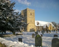 Church in the snow