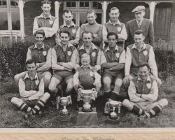 Football Club outside Pavilion 1950