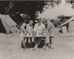 Scout Camp with Theo King 1950