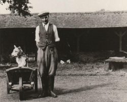 Fred Tyler in Heelas Garden 1952