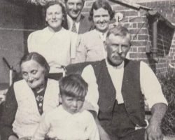 L Eunice Holliday, Gilbert Chainey, Cath Hutton. Group at Six Bells 1970