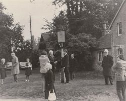 1960 George Belson receiving Best Kept Village award