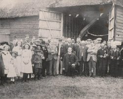 Group outside The Manor Barn 1946